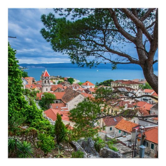 Kroatische stad Omis Perfect Poster (Voorkant)