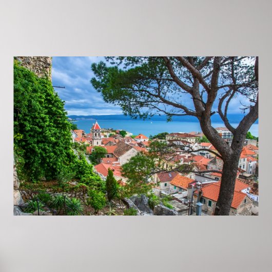 Kroatische stad Omis Poster (Voorkant)