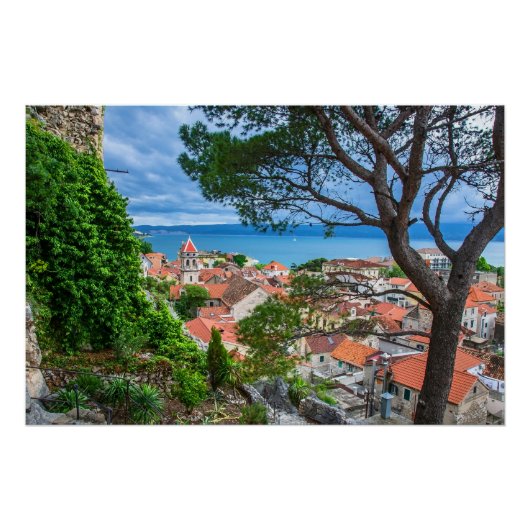 Kroatische stad Omis Poster (Voorkant)