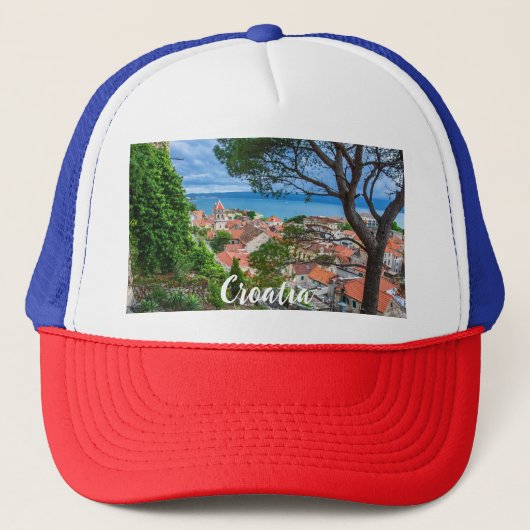 Kroatische stad Omis Trucker Pet (Voorkant)
