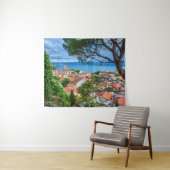 Kroatische stad Omis Wandkleed (In Situ (horizontaal))