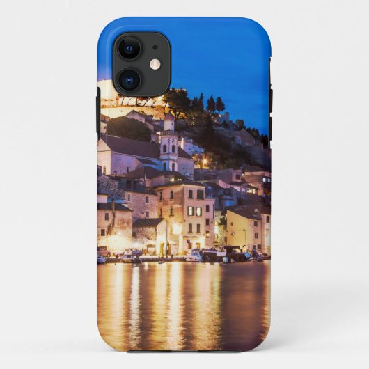 Kroatische stad Sibenik 's nachts. Case-Mate iPhone Case (Achterkant)
