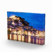 Kroatische stad Sibenik 's nachts Fotoblokken (Rechts)