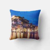 Kroatische stad Sibenik 's nachts Kussen (Achterkant)