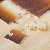 Kroatische stad Sibenik 's nachts. Legpuzzel (Zijkant)