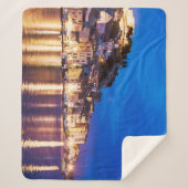 Kroatische stad Sibenik 's nachts Sherpa Deken (Voorkant)