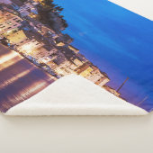 Kroatische stad Sibenik 's nachts Sherpa Deken (3/4)