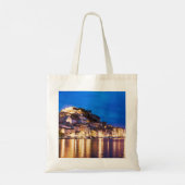 Kroatische stad Sibenik 's nachts. Tote Bag (Achterkant)