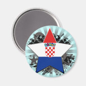 Kroatische ster magneet (Voorkant / Achterkant)
