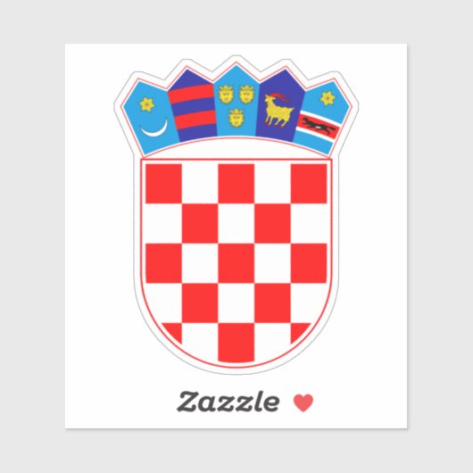Kroatische Sticker Emblem Hrvatski Grb (Vel)