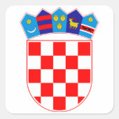 Kroatische Sticker van het Wapenkwadraat (Voorkant)
