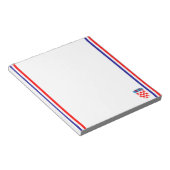 Kroatische stremvlag notitieblok (Schuin)