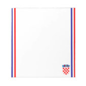 Kroatische stremvlag notitieblok (Voorkant)