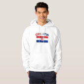 Kroatische vlag 2 hoodie (Voorkant volledig)