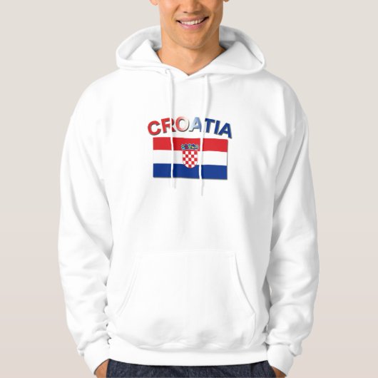 Kroatische vlag 2 hoodie (Voorkant)