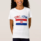 Kroatische vlag 2 t-shirt (Voorkant)