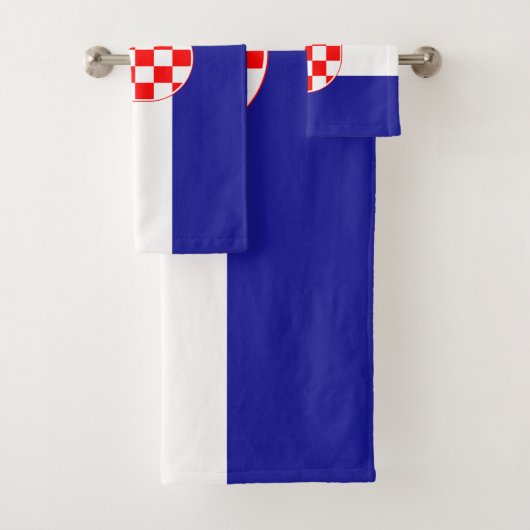 Kroatische vlag bad handdoek (Insitu)