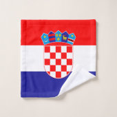 Kroatische vlag bad handdoek (Wasdoekje)