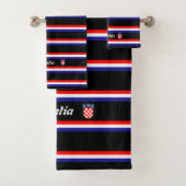 Kroatische vlag bad handdoek (Insitu)