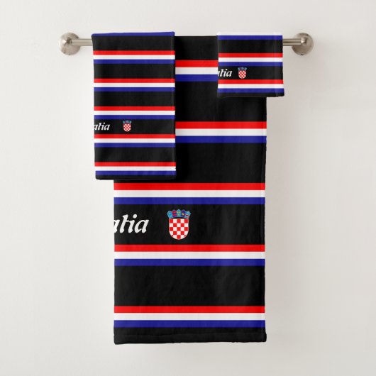 Kroatische vlag bad handdoek (Insitu)