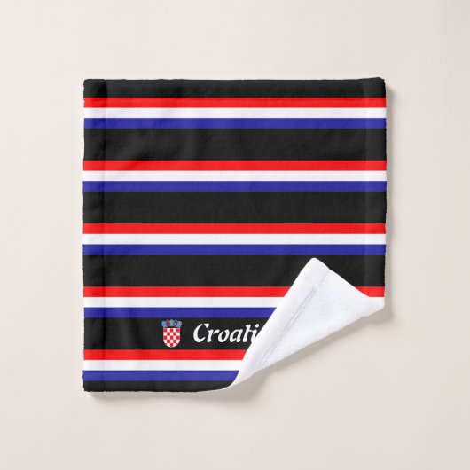 Kroatische vlag bad handdoek (Wasdoekje)