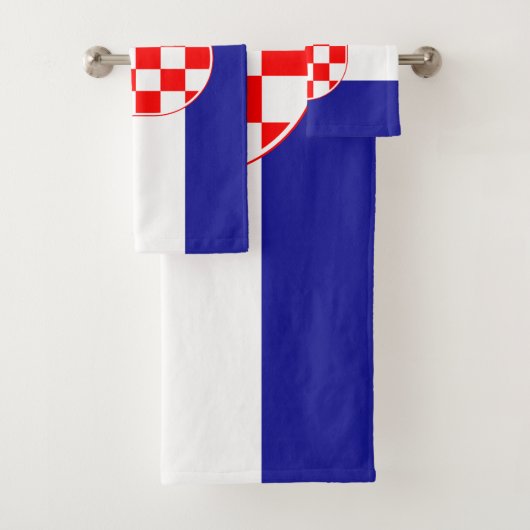 Kroatische vlag bad handdoek (Insitu)