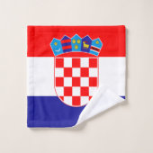 Kroatische vlag bad handdoek (Wasdoekje)