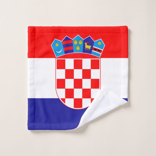 Kroatische vlag bad handdoek (Wasdoekje)