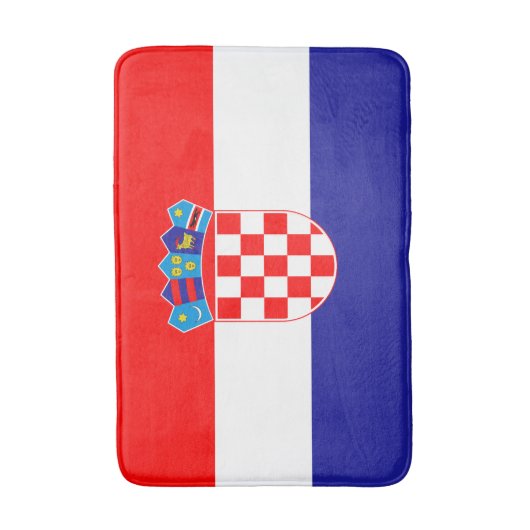 Kroatische vlag badmat (Voorkant Verticaal)