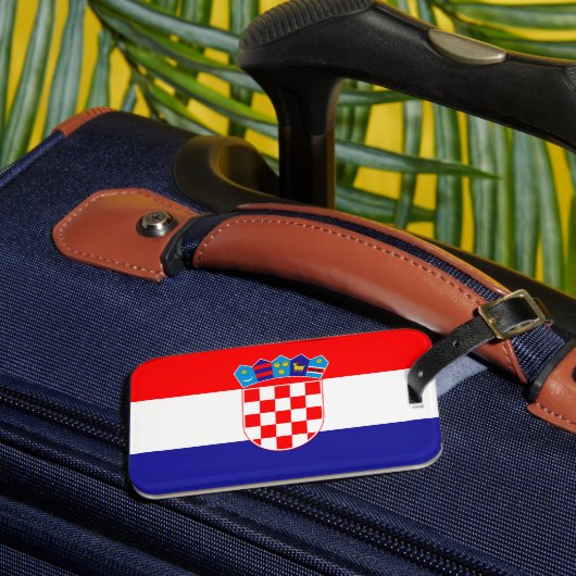 Kroatische vlag bagagelabel (Voorkant Insitu 3)