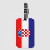 Kroatische vlag bagagelabel (Voorkant (verticaal))