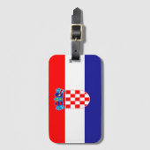 Kroatische vlag bagagelabel (Voorkant (verticaal))