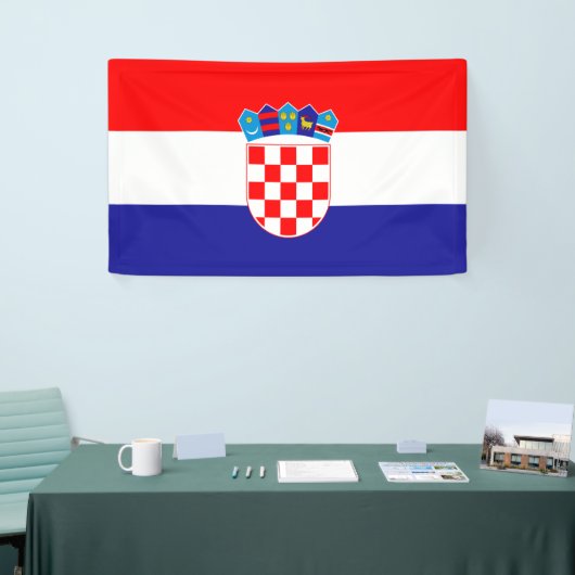 Kroatische vlag Banner (Beurs)