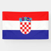 Kroatische vlag Banner (Horizontaal)