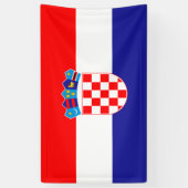 Kroatische vlag Banner (Verticaal)