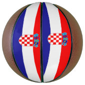 Kroatische vlag basketbal (Verticaal)