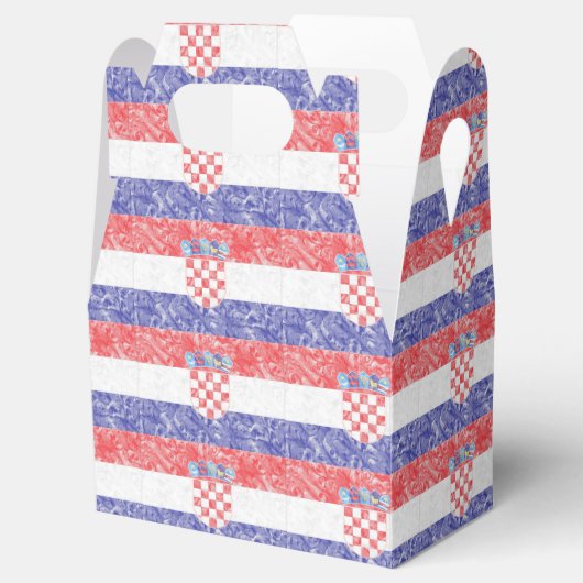 Kroatische vlag bedankdoosjes (Geopend)