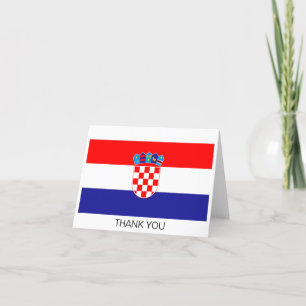 Kroatische vlag bedankkaart
