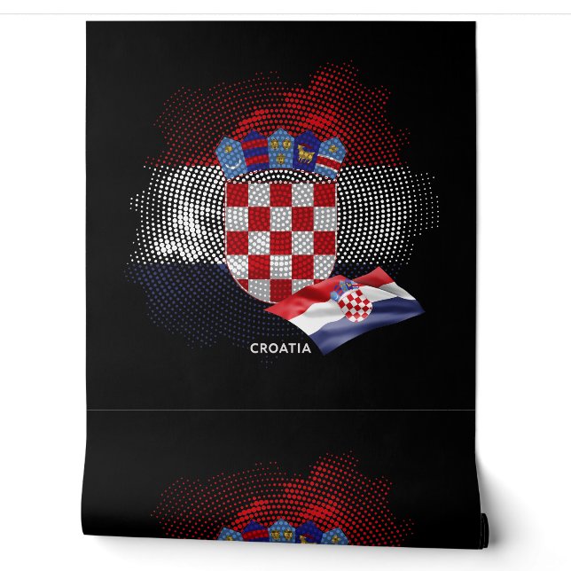 Kroatische vlag behang (Afrollen)