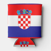 Kroatische vlag blikjeskoeler (Voorkant)