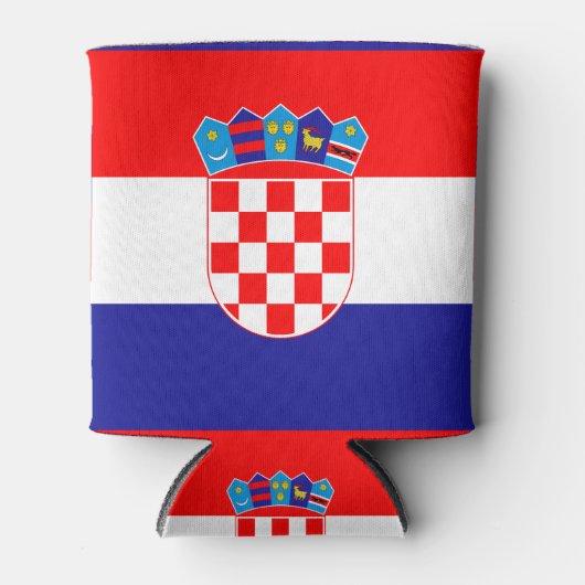 Kroatische vlag blikjeskoeler (Voorkant)