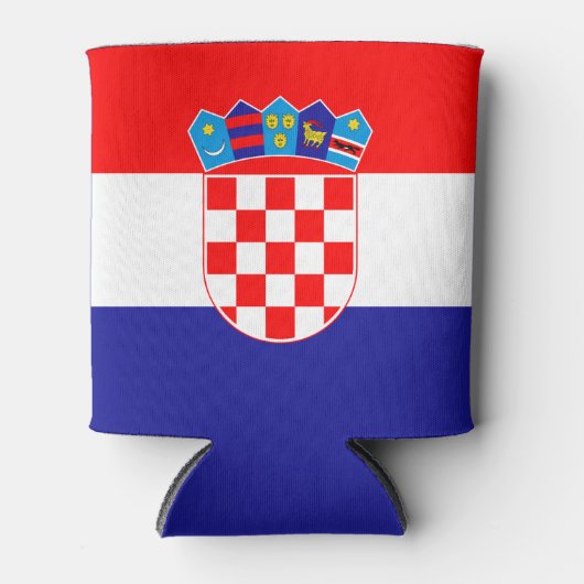 Kroatische vlag blikjeskoeler (Voorkant)