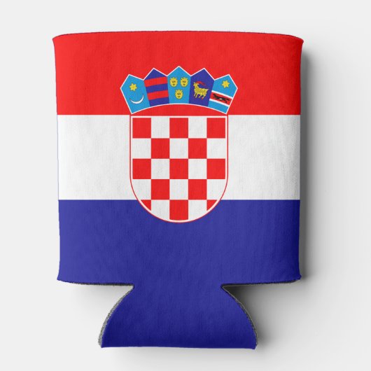 Kroatische vlag blikjeskoeler (Achterkant)