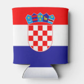 Kroatische vlag blikjeskoeler (Achterkant)