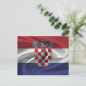Kroatische vlag briefkaart (Staand voorkant)