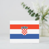 Kroatische vlag briefkaart (Staand voorkant)