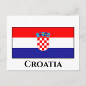Kroatische vlag briefkaart (Voorkant)