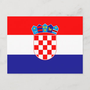 Kroatische vlag briefkaart