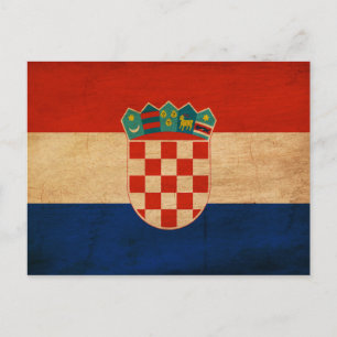 Kroatische vlag briefkaart