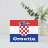 Kroatische vlag briefkaart (Staand voorkant)